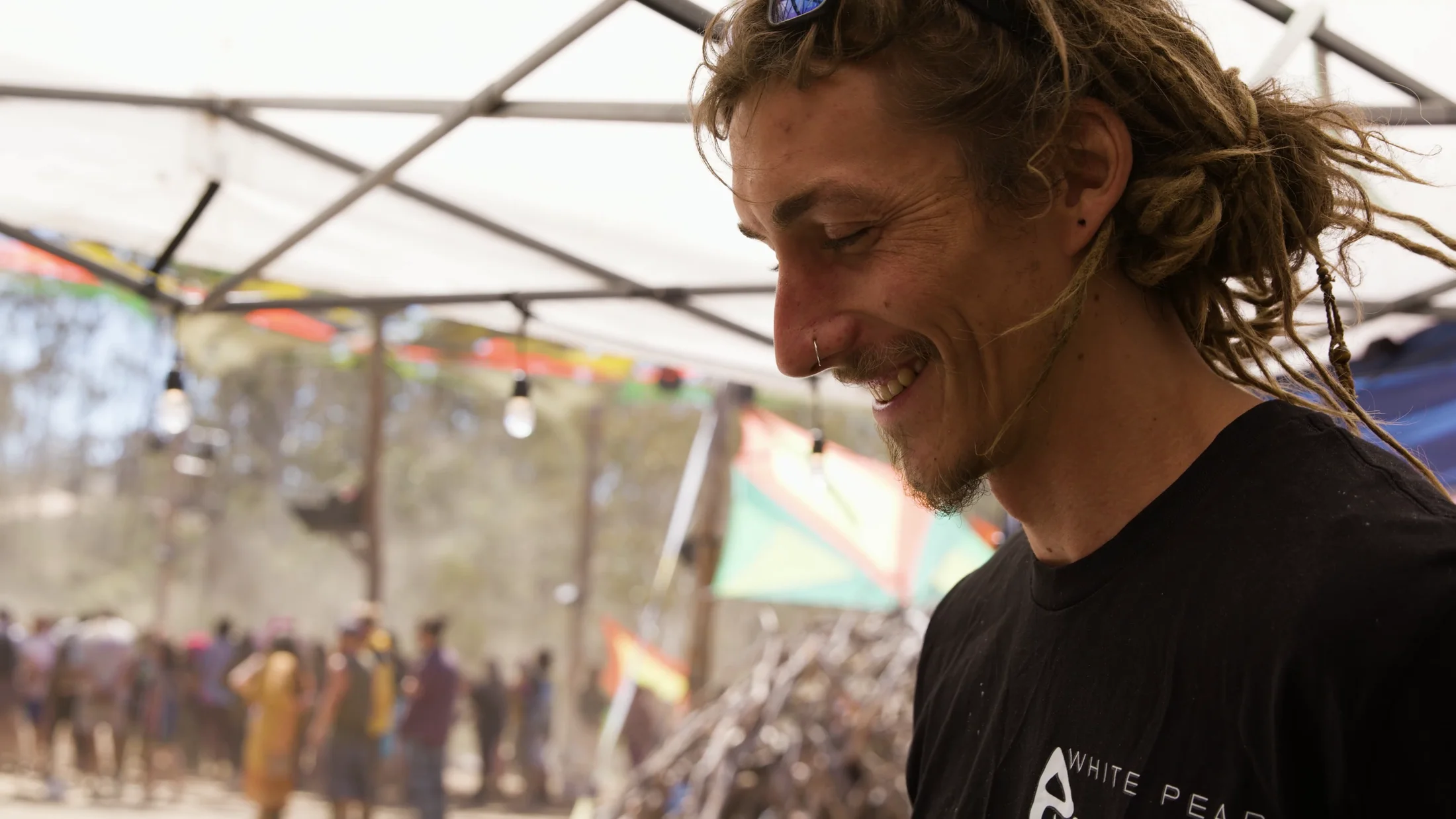A White Pearl pizza maker at an outdoor event
