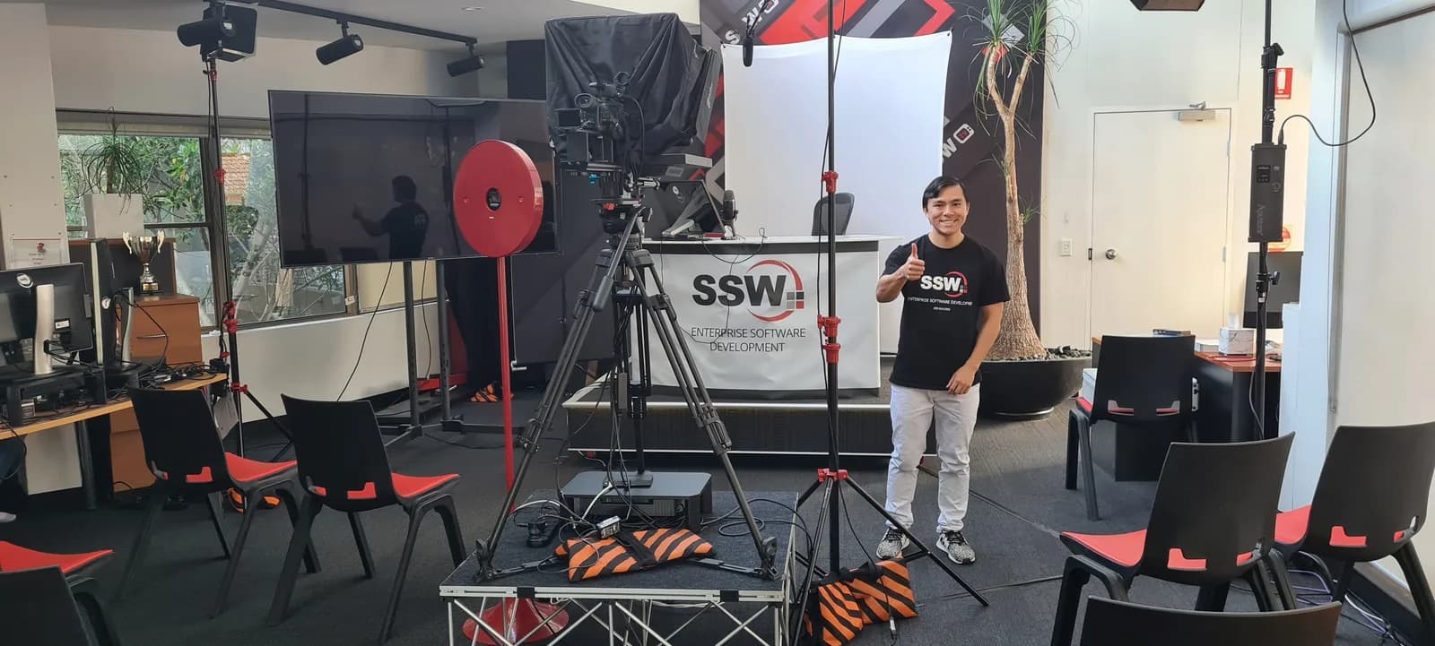 The Sydney presentation space before the studio upgrade